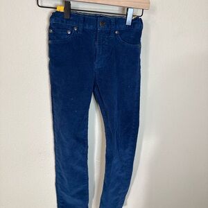 Crewcuts Girls Navy Blue Skinny Corduroy Pants Size 8 Adjustable Waist